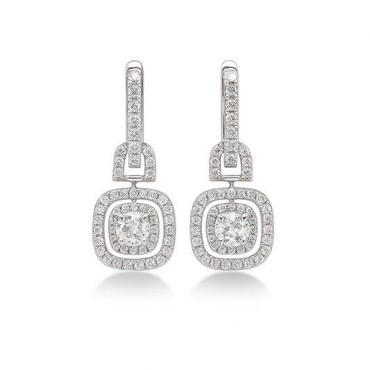 Silver Square Ohrringe