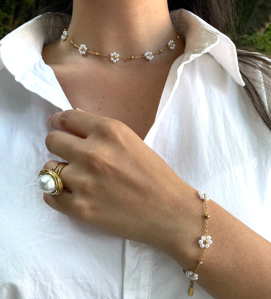 Daisy-Set Blumen Schmuck