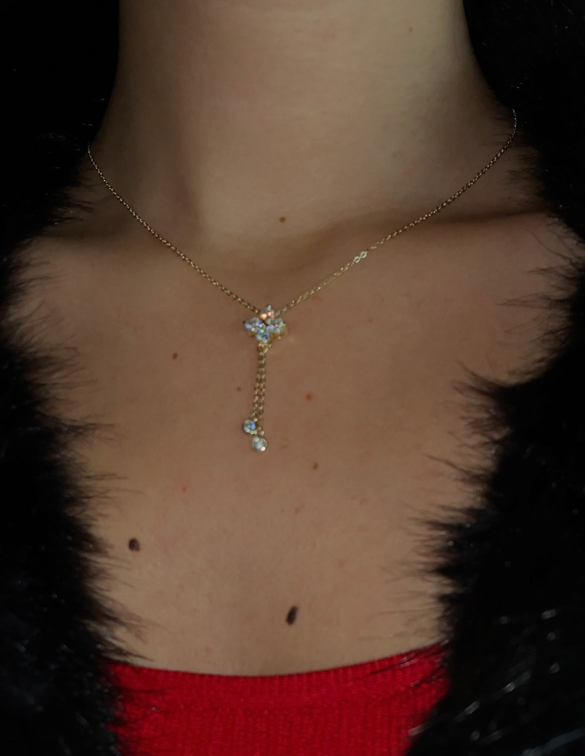 Moissanit Clover Kette – 1.40 ct. Diamantenkette