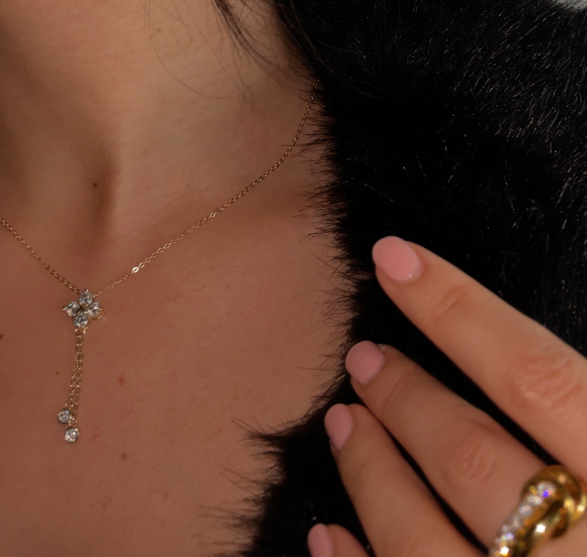 Moissanit Clover Kette – 1.40 ct. Diamantenkette